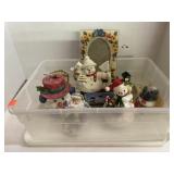 Tub of Christmas Decor