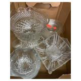 Assorted Glassware. Incl compote. Indiana
