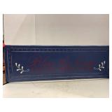 Metal "BLESS THIS HOME" sign.  26x8.5in
