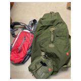 Hydration Back pack & US Military style Duffle