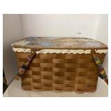 Painted Picnic Basket