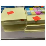 Stack of post it notes.