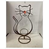Decorative Metal Cat Decor Piece