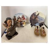 Native American Lot Includes 2 Collectible Plates