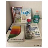 Four Inspirational Books and Small Bottle of Dawn