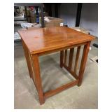 Small Wooden End Table (app 2ft Tall)