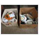 2 Large Boxes of Glass Items