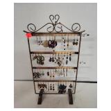 Earring Rack W/Earrings
