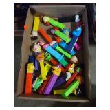 Flat of Pez Dispensers