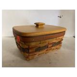 Small Longaberger Basket & Lid (1996)