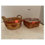 2 cnt Longaberger Basket