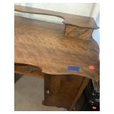 Vntg Hard Wood Desk Approx 42L x 32H x 21D inches