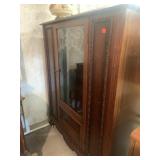 Vntg Wooden Display Case w/Shelf - Display Case