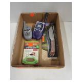 Misc Flat W/ New Knife & Other Items