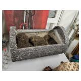 Heavy Resin(?) Flower Pot Approx 12 x 22 Inches