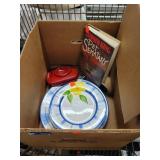 Box Lot Kitchen Items & Pet Sematary Book