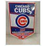 Chicago Cubs World Champions Metal Sign