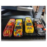 4 Cnt Nascar Die Cast Cars