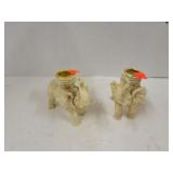 2 Cnt Elephant Candle Holders