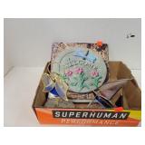 Welcome Stone & 2 Cnt Stained Glass Items