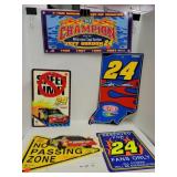 5 Cnt Jeff Gordon Plastic Signs