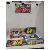 5 cnt Jeff Gordon License Plates & 1 RC Car