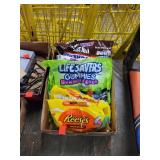 Flat of Reeses, Snickers  & Gummies