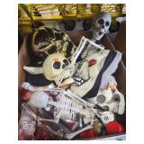 Box Lot of Halloween Decor