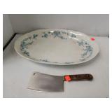 Porcelain Serving Dish/Chicago Cultery Meat