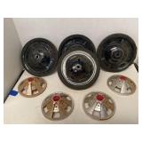 Vintage Tricycle Wheels and covers