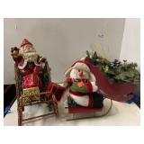 3 sleds Christmas decor.