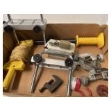 Misc lot of tools. Pipe/tubing cutters. Etc.