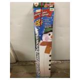 Lighted Snowman. 4ft tall x 2.5ft diameter. Looks