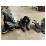 2 pair boots & sandals.  Sizes 8/8.5