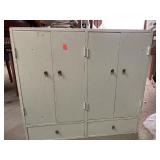 Vntg Custom-Made Doll Cabinet