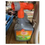 5 spray bottles OFF! Backyard Bug control.
