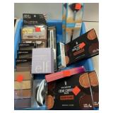 Lot of makeup. Incl brushes. Contour. Lashes.