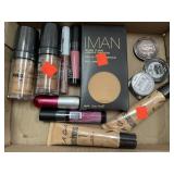 Lot of makeup.