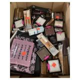 Large lot of makeup incl bags, brushes.  Etc.
