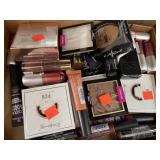 Lot of makeup.