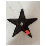 Cast Iron Star.   6.5 in across