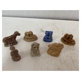 7 Tiny Ceramic Figures