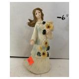 Girl figurine. 6in high.