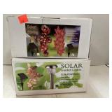 Solar Garden Lights. 2 sets.