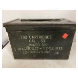 Ammo box. Metal.
