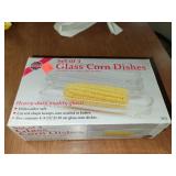 Set of 4 Glass Corn Dishes