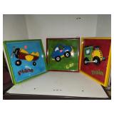 3 Pcs. Metal Wall Decor for Kids Room