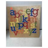 Colorful Wooden Alphabet Wall Plaque
