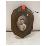 Wooden Plaque w/Vintage Photo.