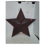 24 Inch Rustic Metal  3D Star